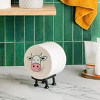 Cow Black Sheep Toilet Roll Holder Funny Toilet Paper Bathroom 3D Printed Loo Roll Holder Hilarious Tissue Paper Roll Storage