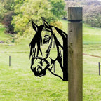 Garden Fence Decoration Home Decor Metal Peeping Cow Backyard Hang Artwork Animal Theme Funny Welcome Sign for Home Park