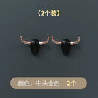 Bull Head Wall Hook Clothes Coat Hat Hanging Racks Kitchen ABS Key Hanging Hook Hanger Decorative